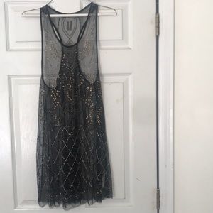 Free People sheer slip dress